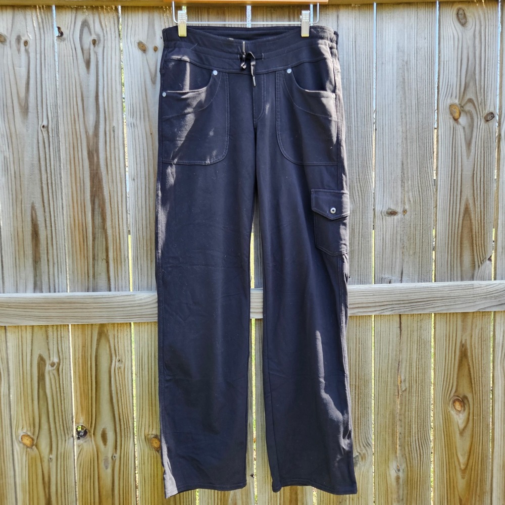 Kuhl Mova Cargo Pants Womens 6 Regular Black Straight Leg Stretch Hiking 6189